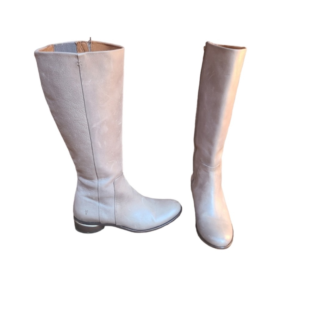 Frye Grey Tall Riding Boot